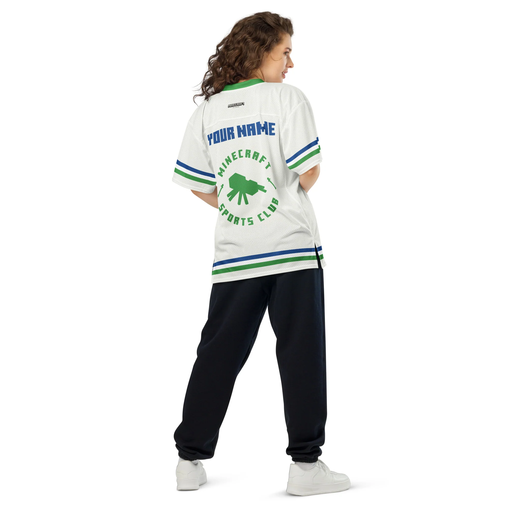 Minecraft Football Jersey Athletics Overworld Tour Personalized Name - Image 6