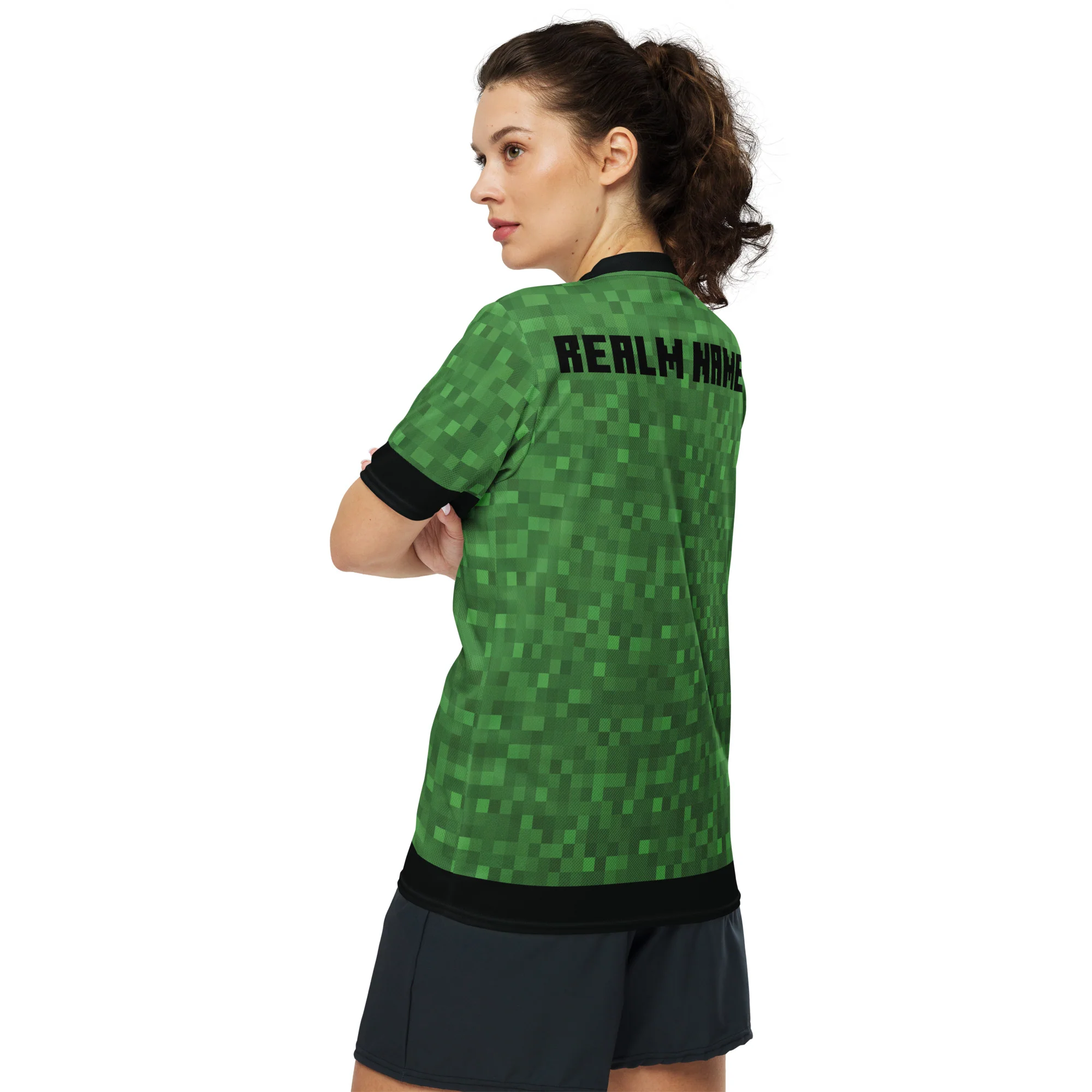Minecraft Personalized Jersey T-Shirt Realm Name - Image 3