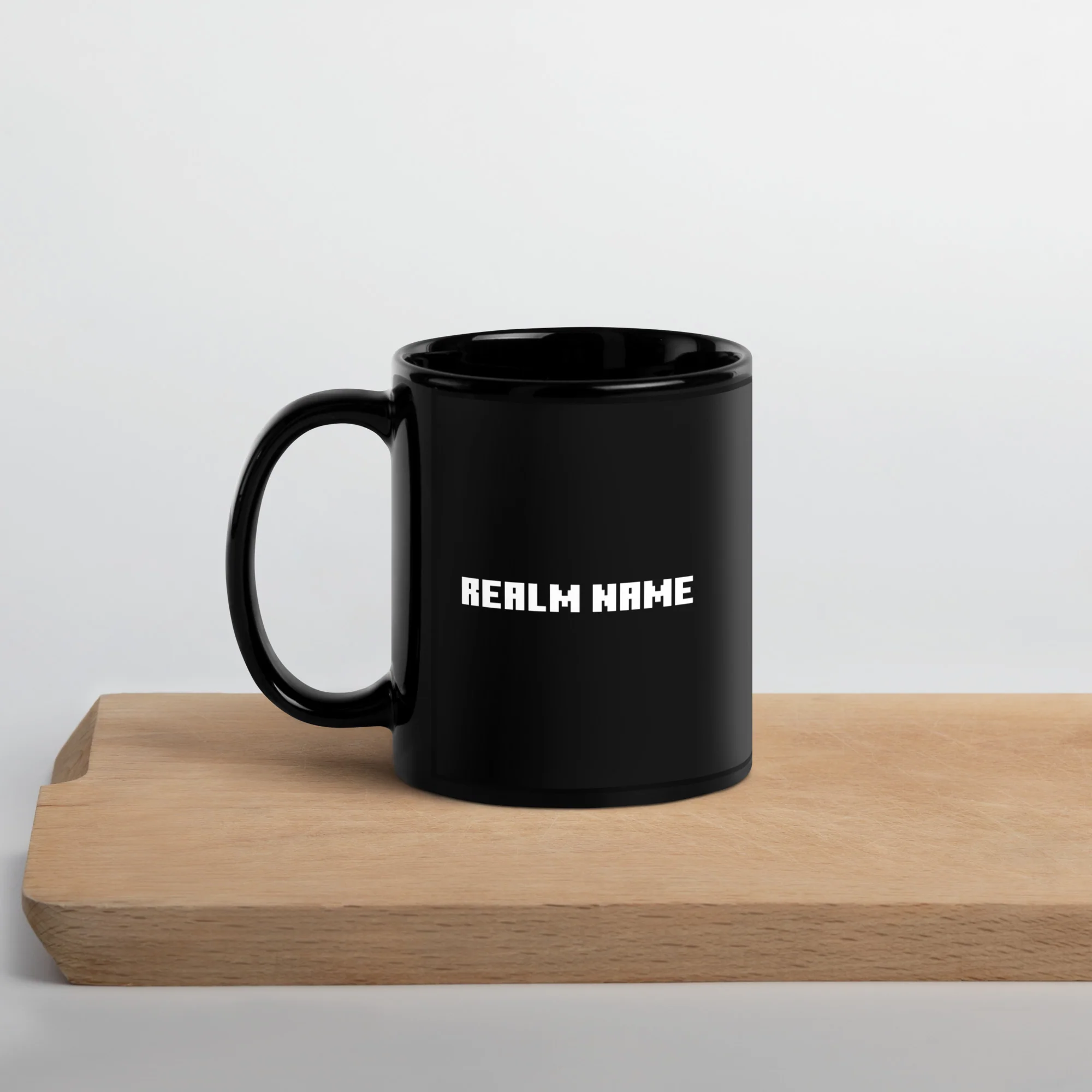 Minecraft Personalized Black Mug Realm Name - Image 3