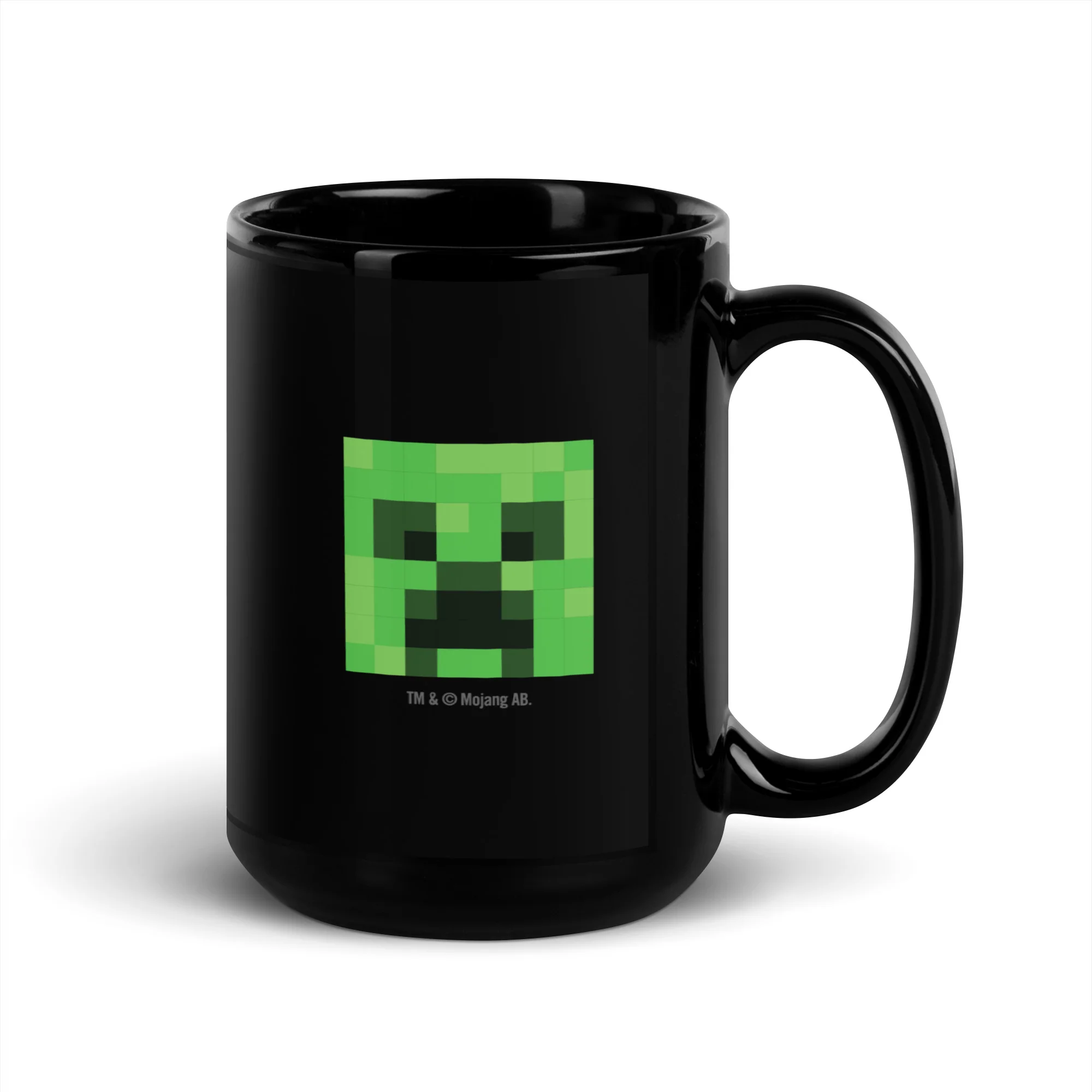 Minecraft Personalized Photo Black Mug Creeper - Image 6