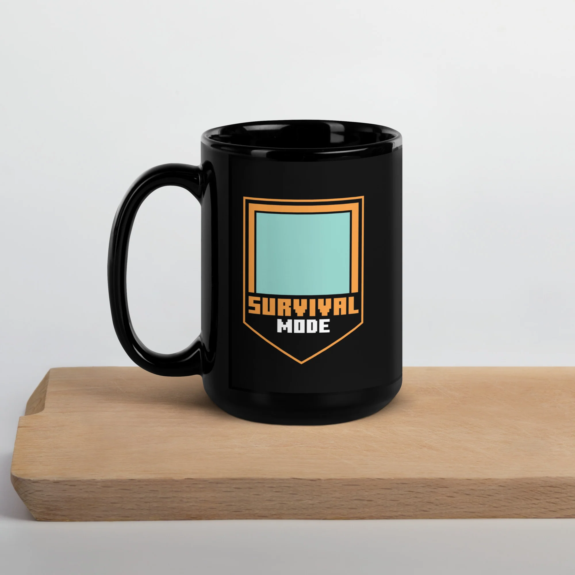 Minecraft Personalized Photo Black Mug Survival Mode - Image 7