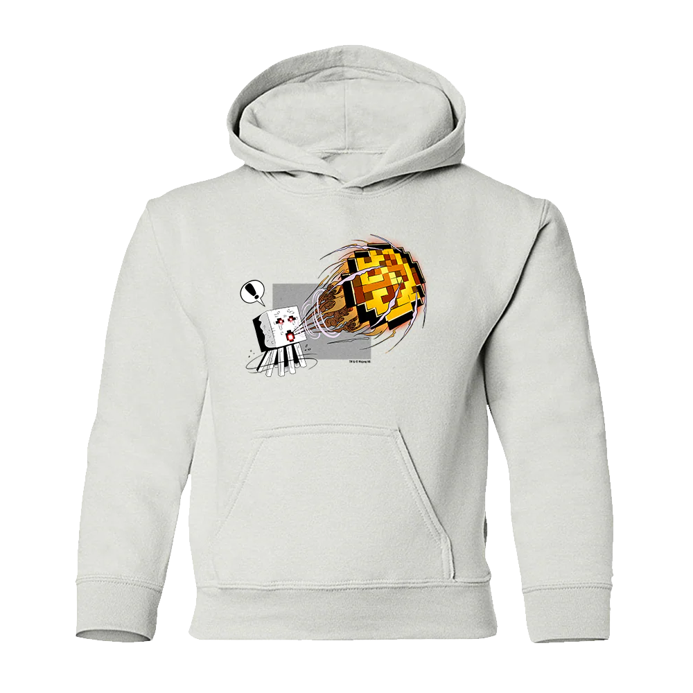 Minecraft Ghast Kids Pullover Hoodie - Image 3