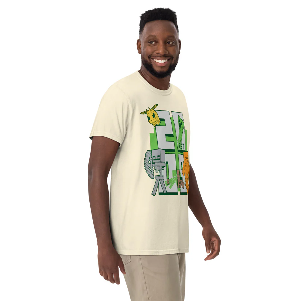 Minecraft Est. 2009 Stacked Unisex Comfort Colors T-Shirt - Image 5