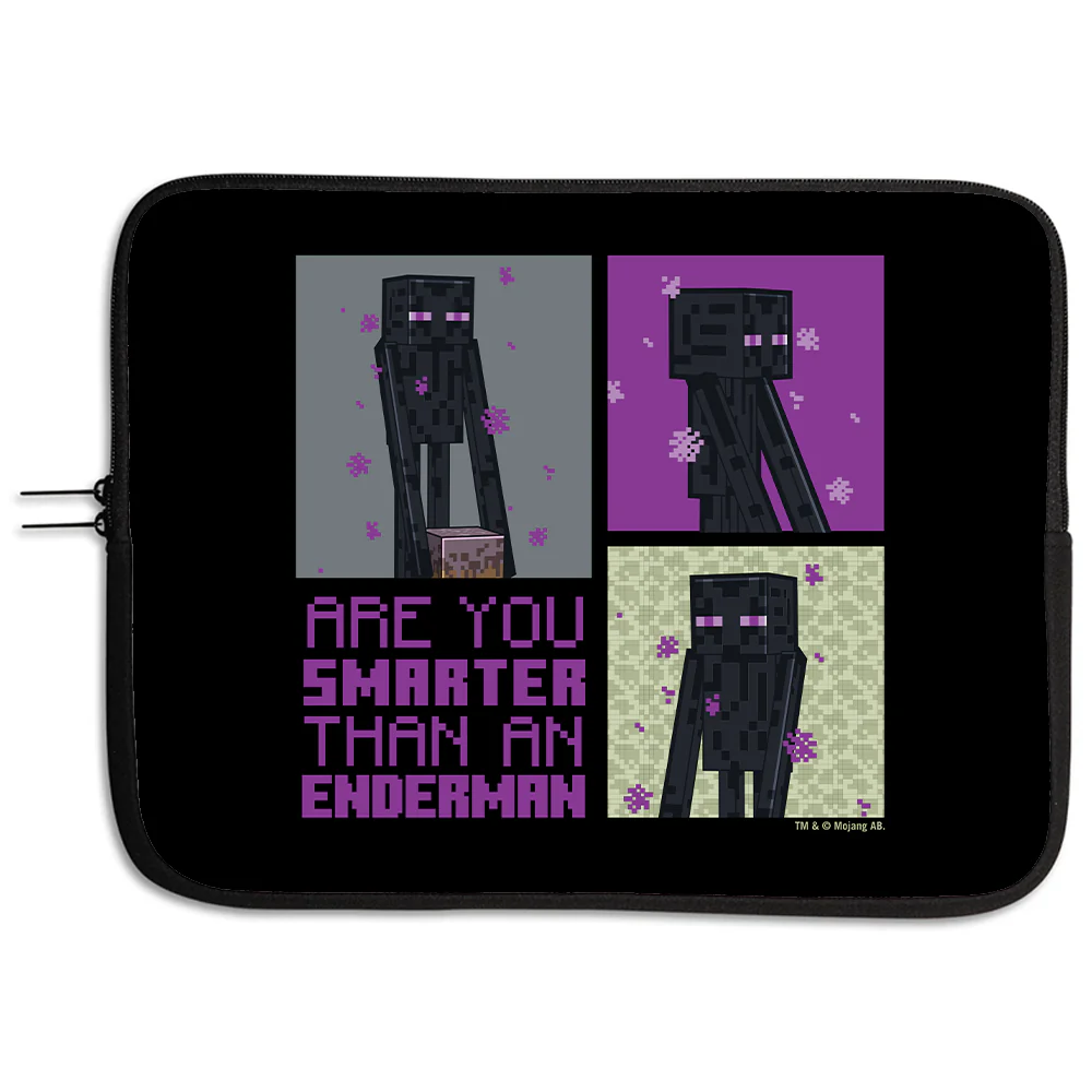 Minecraft Are You Smarter Than an Enderman Laptop Sleeve Cover - Image 3