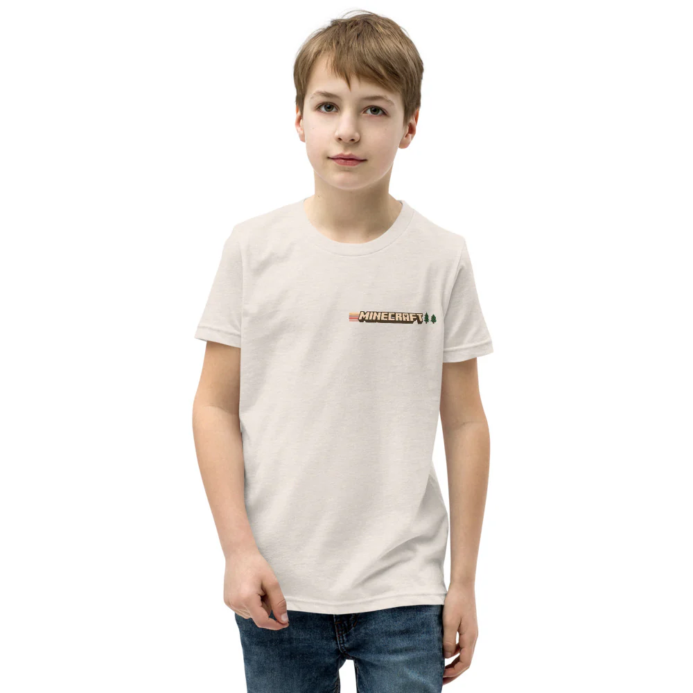 Minecraft Camping Adventure Club Kids T-Shirt - Image 5