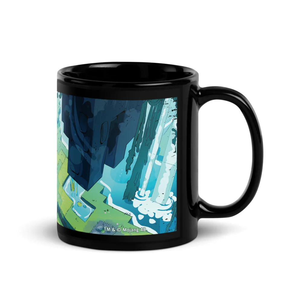 Minecraft Limited Loot Cave Explorer Black Glossy Mug - Image 3