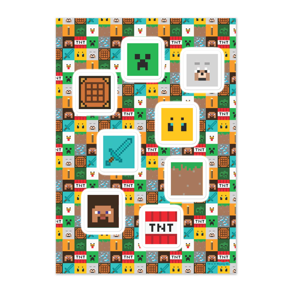 Minecraft Character Checker Sticker Sheet - Image 2