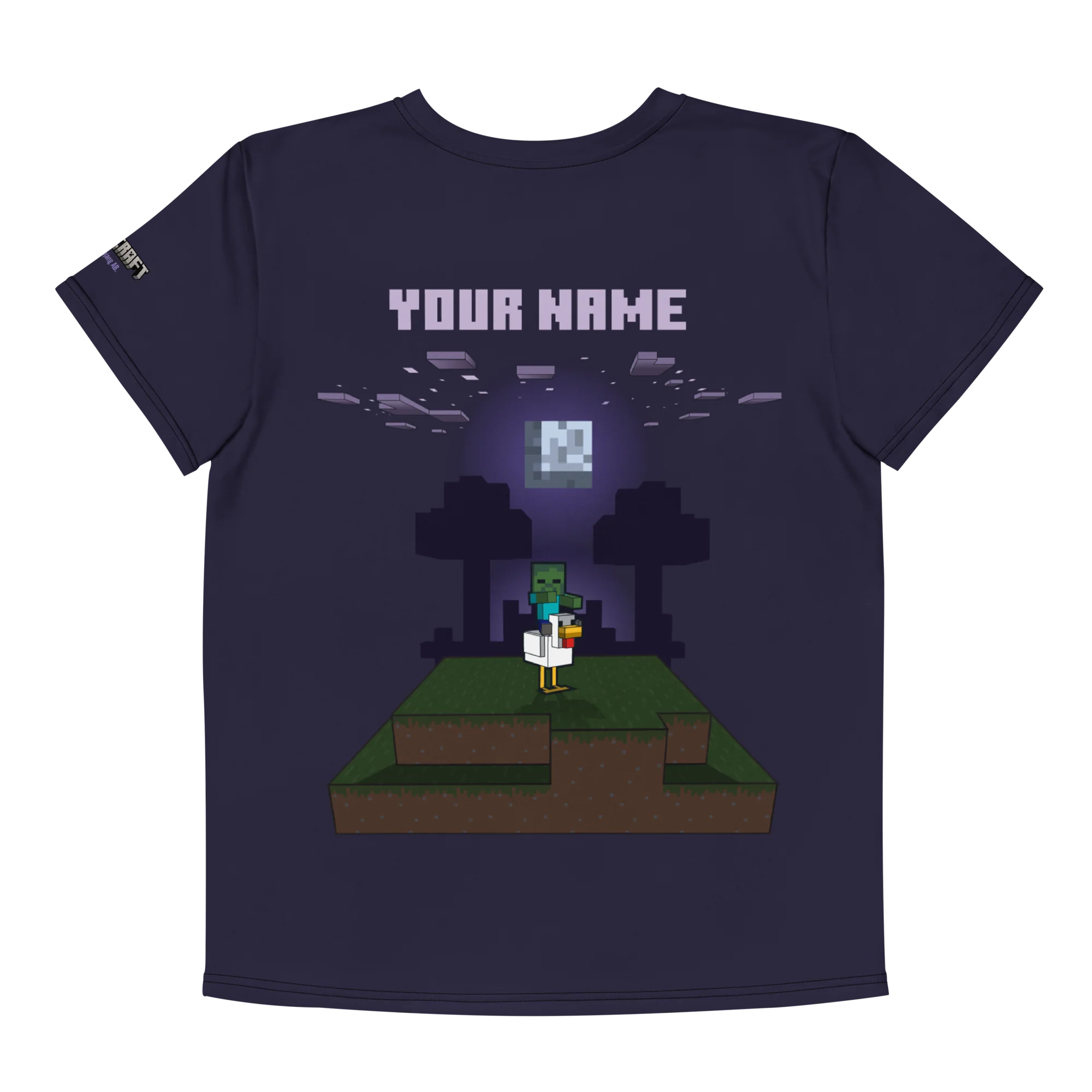 Minecraft Chicken Jockey Kids Personalized T-Shirt