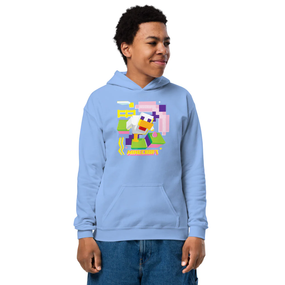 Minecraft Chicken Kids Hoodie - Image 2