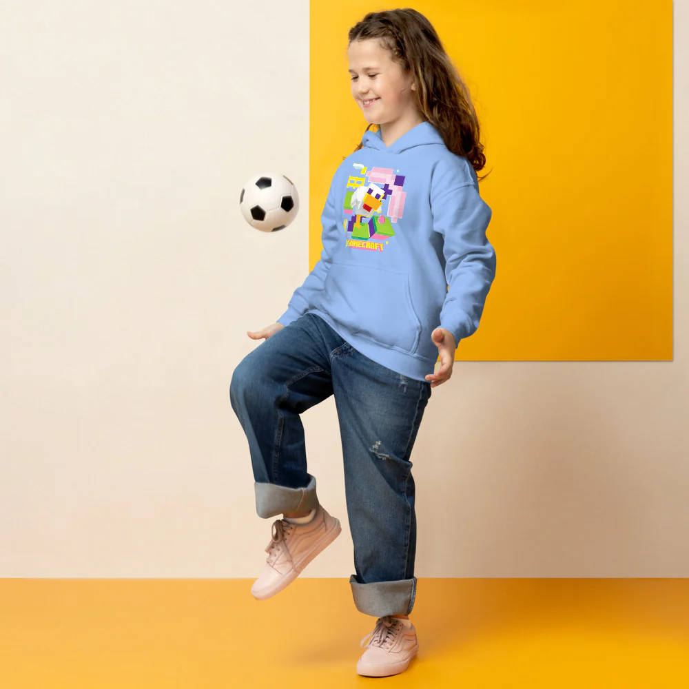 Minecraft Chicken Kids Hoodie - Image 3