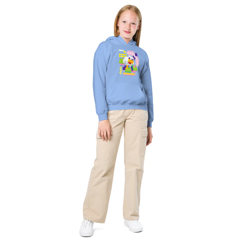 Minecraft Chicken Kids Hoodie - Image 4