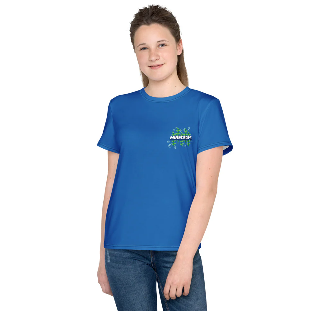 Minecraft Craft Alotl YouthT-Shirt - Image 5