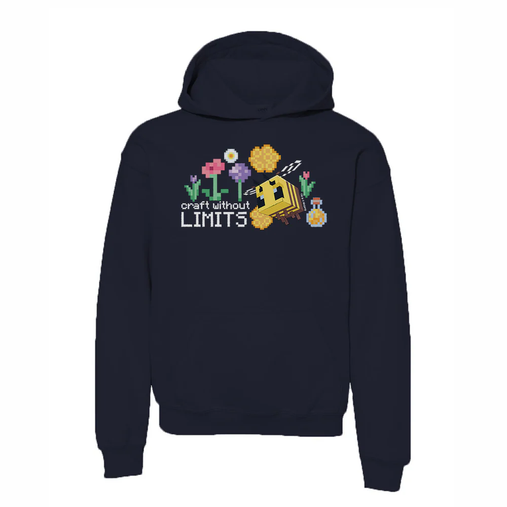 Minecraft Craft Without Limits Kids Pullover Hoodie - Image 3