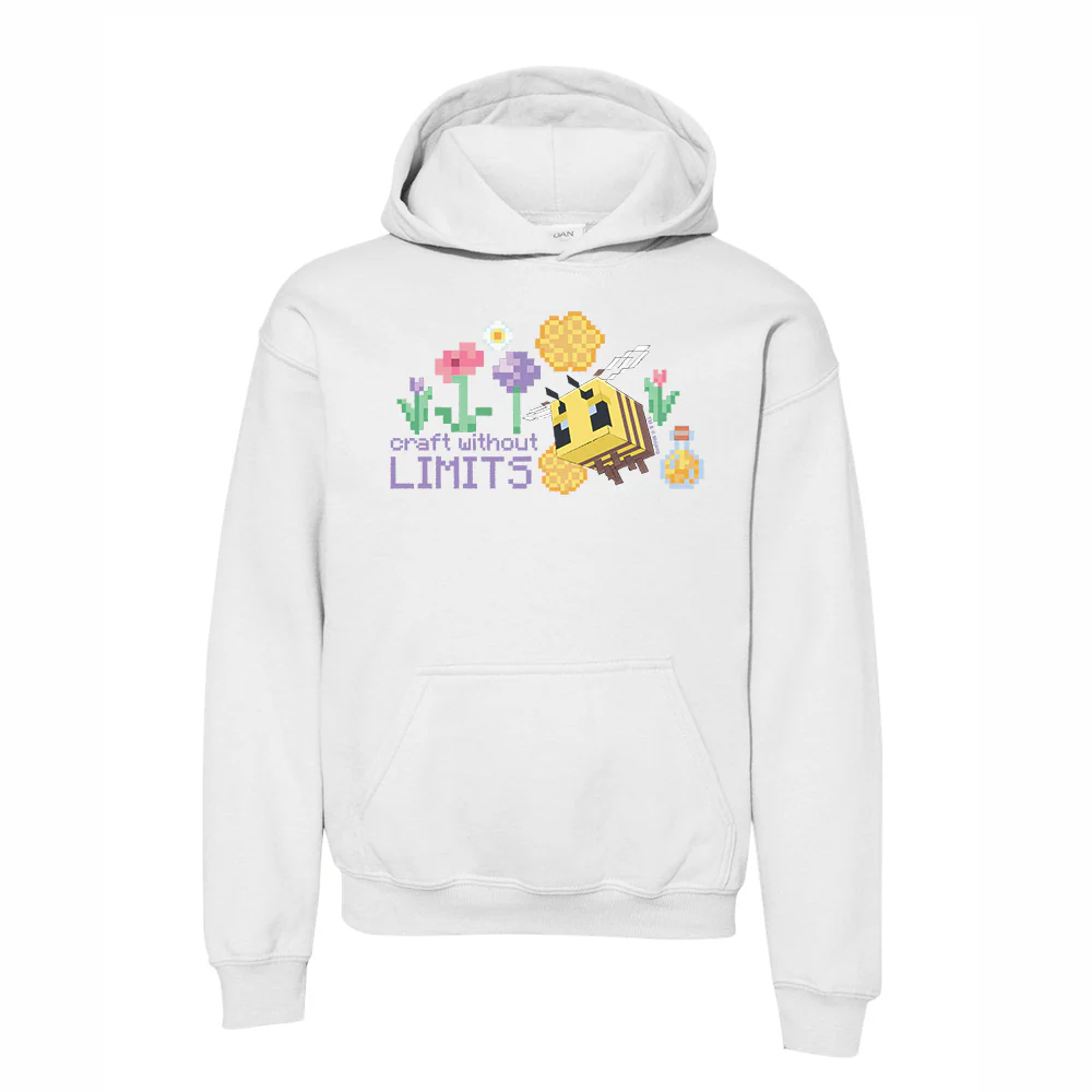 Minecraft Craft Without Limits Kids Pullover Hoodie - Image 4