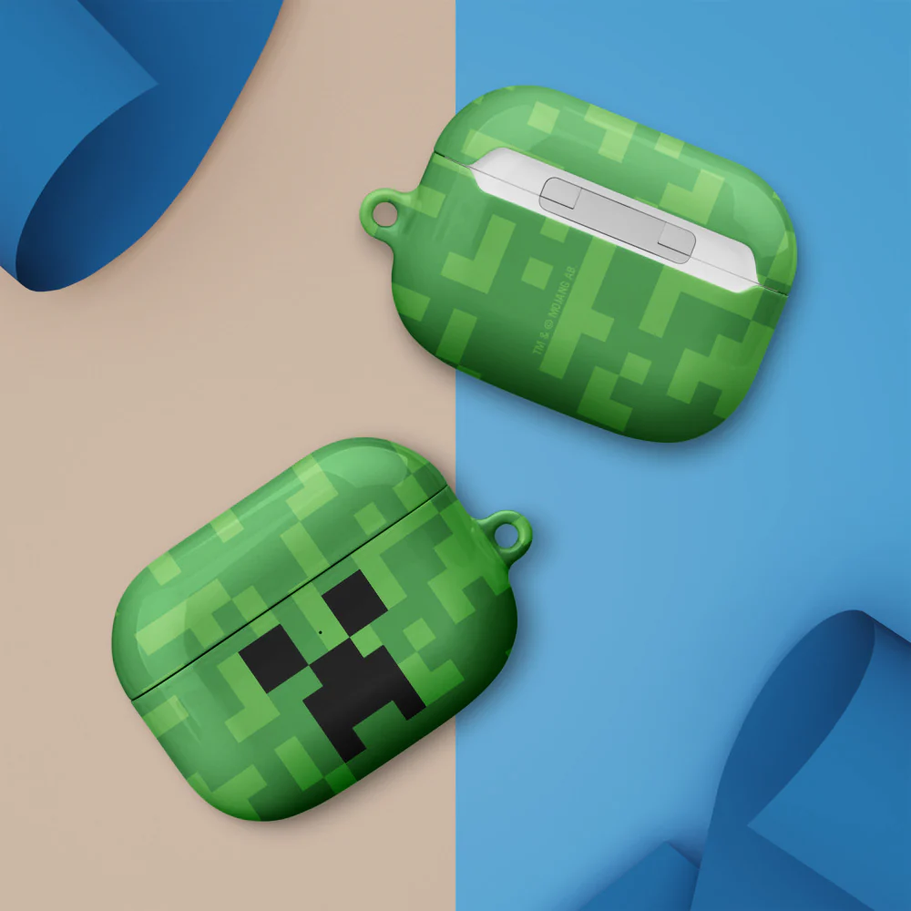 Minecraft Creeper Big Face Airpod Case - Image 13