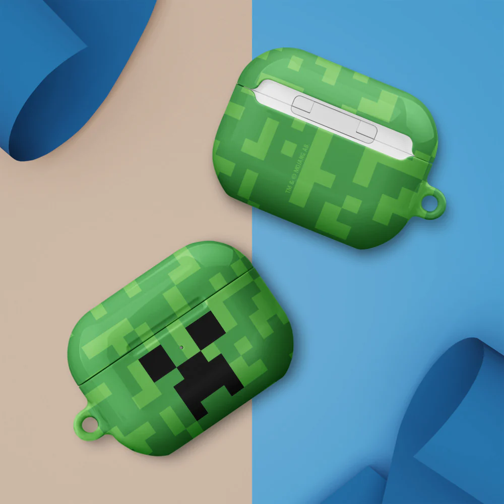 Minecraft Creeper Big Face Airpod Case - Image 16