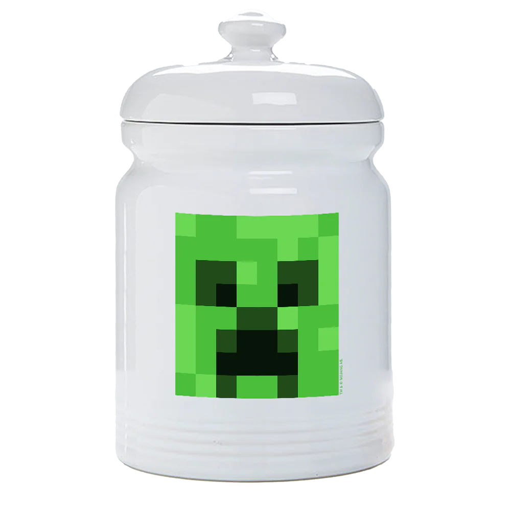Minecraft Creeper Big Face Treat Jar