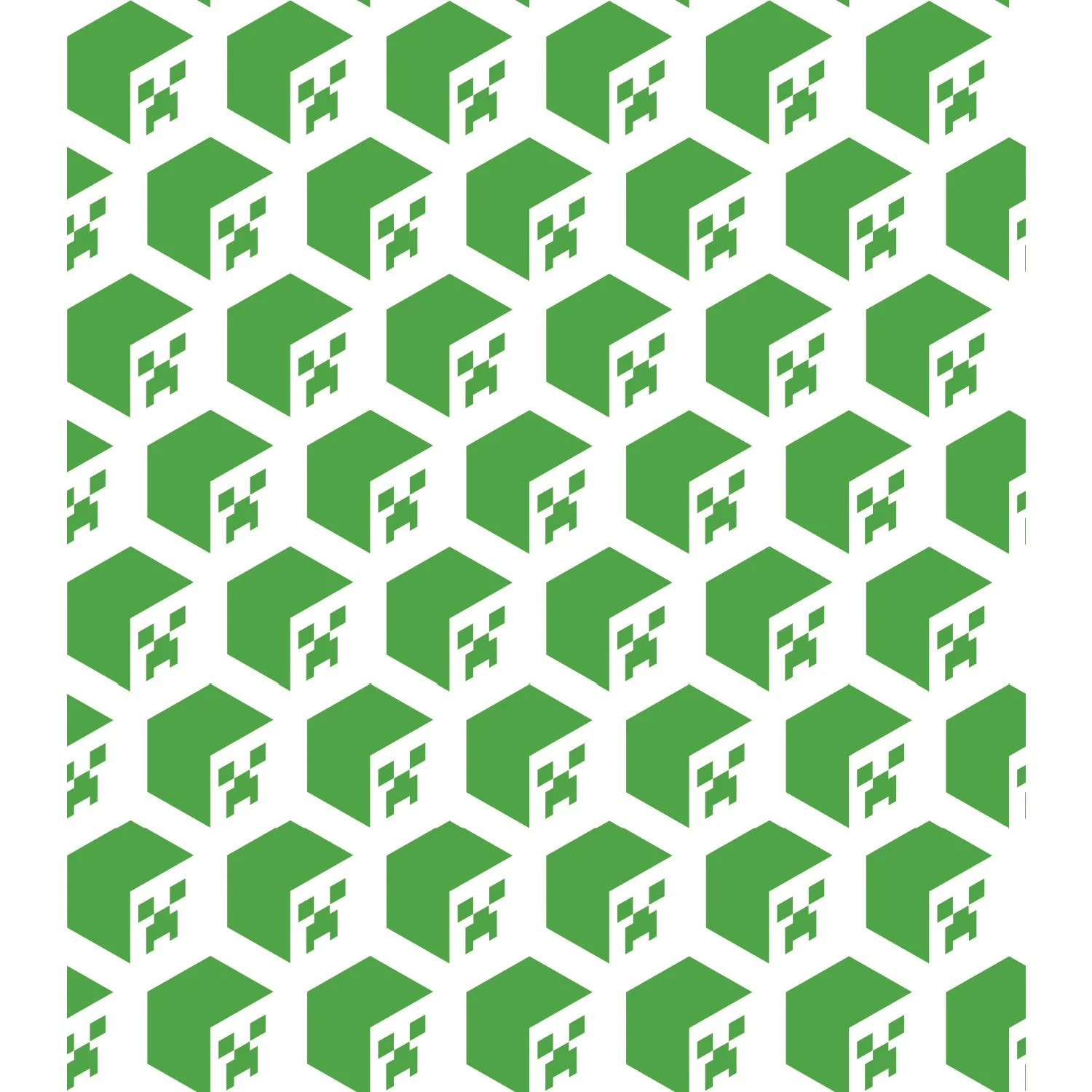 Minecraft Creeper Face Green Peel & Stick Wallpaper - Image 4