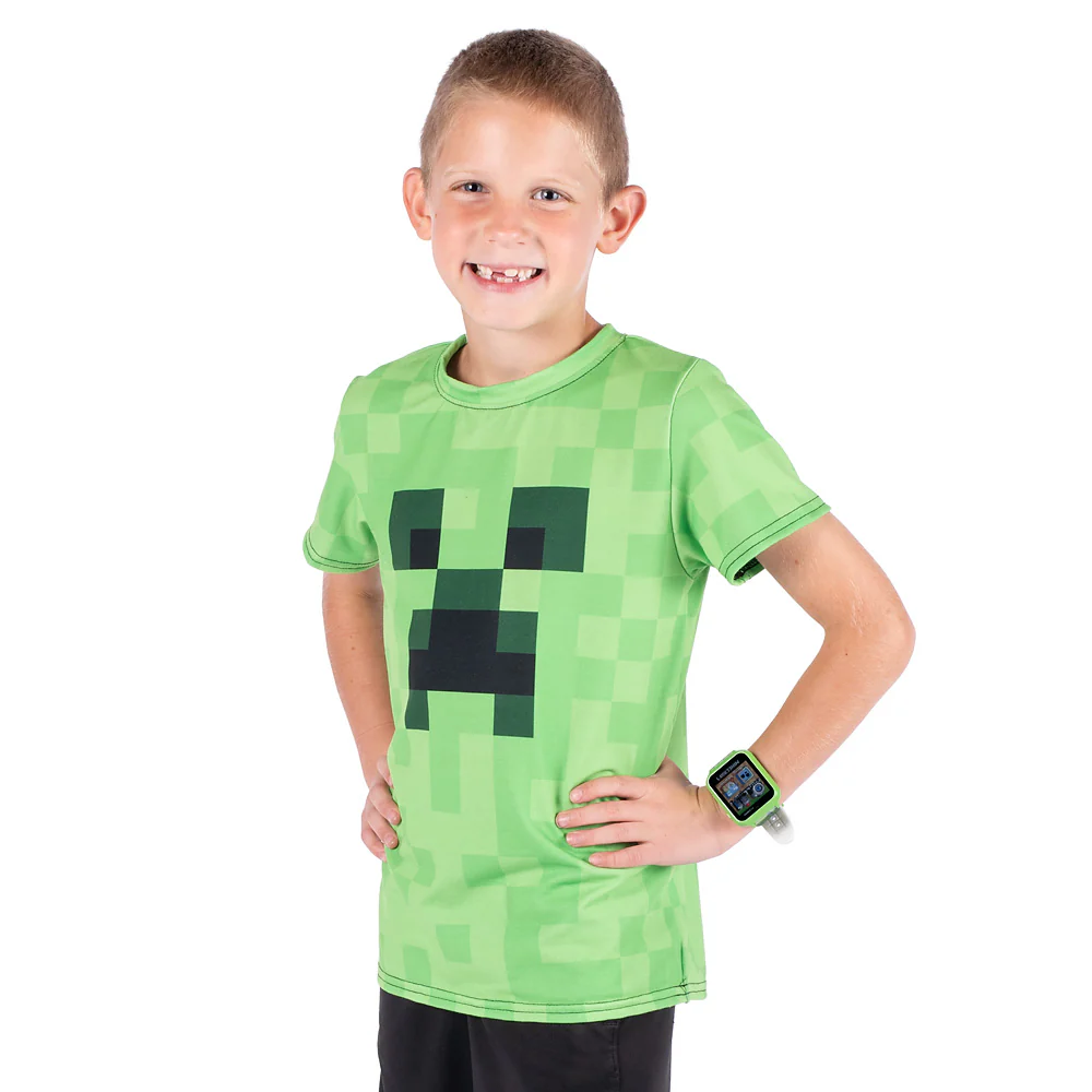 Minecraft Creeper Big Face Kids T-shirt - Image 2