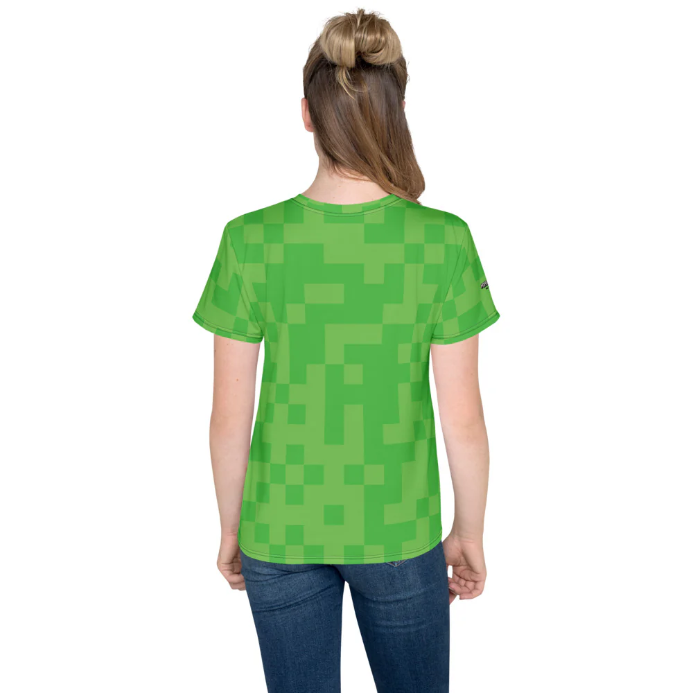 Minecraft Creeper Big Face Kids T-shirt - Image 6