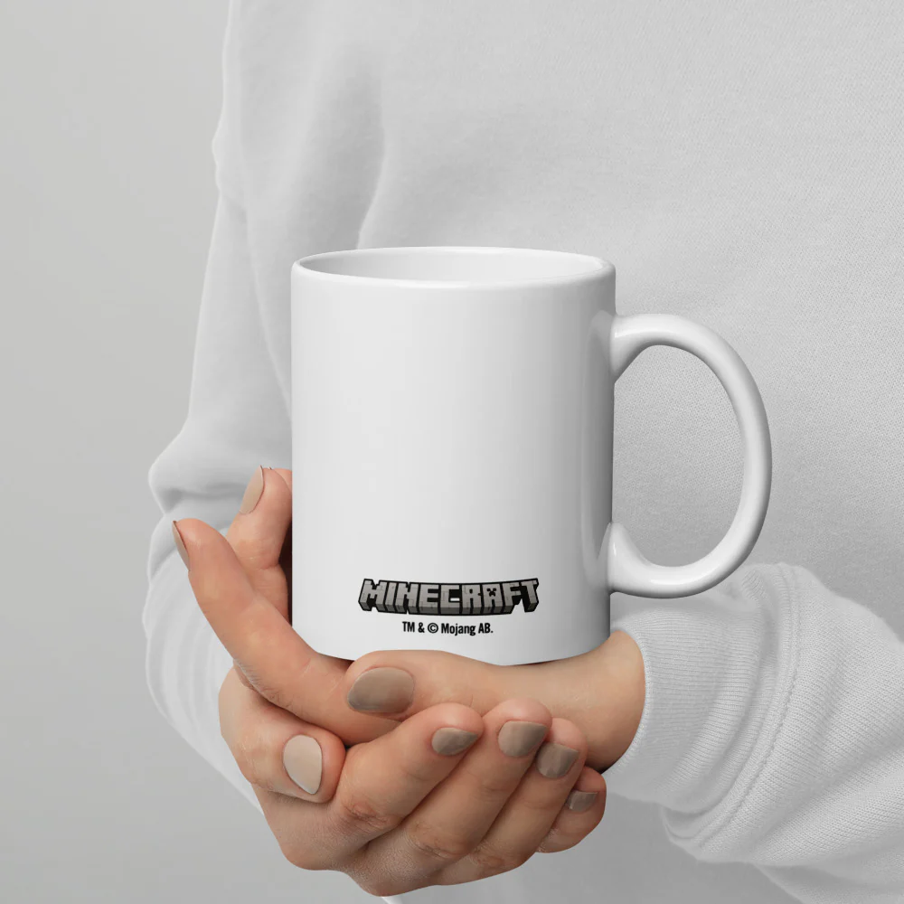 Minecraft Creeper Face White Mug - Image 4