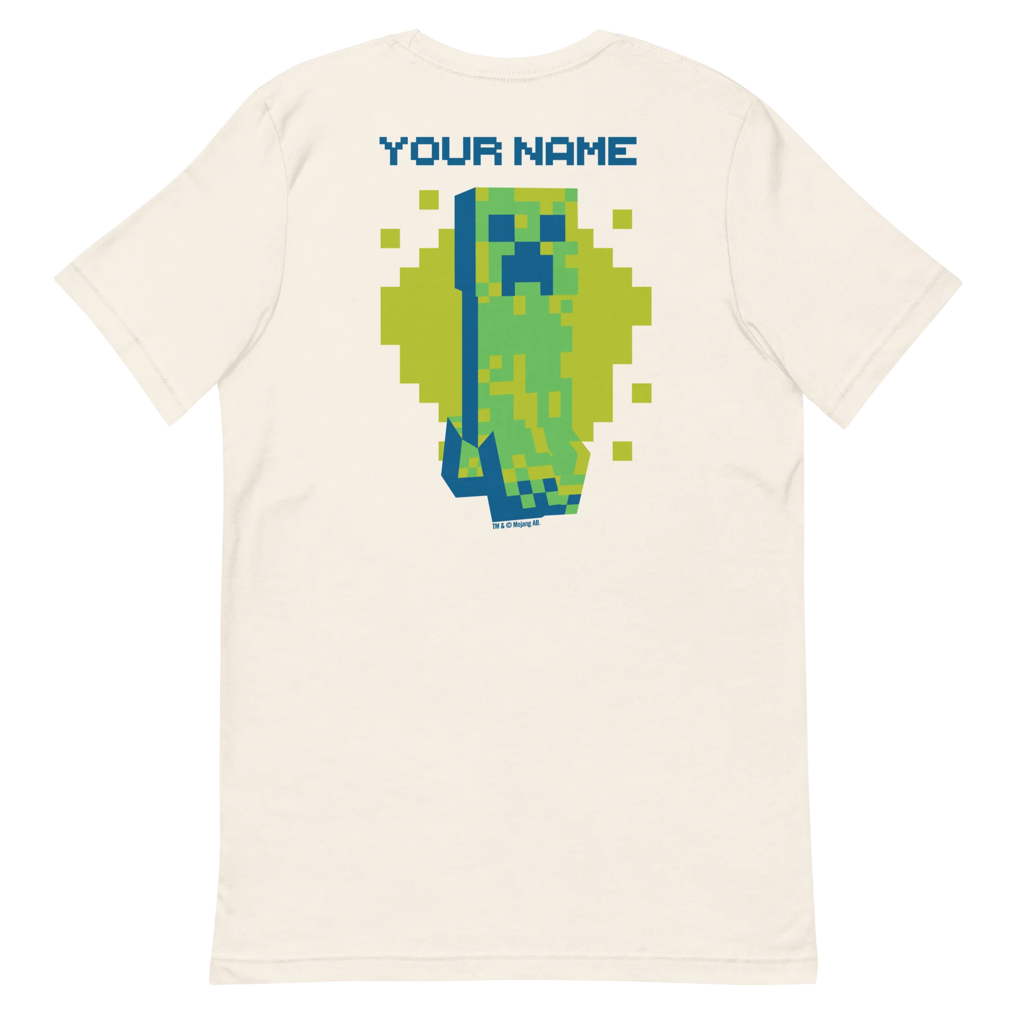 Minecraft Creeper Personalized Adult T-Shirt - Image 4