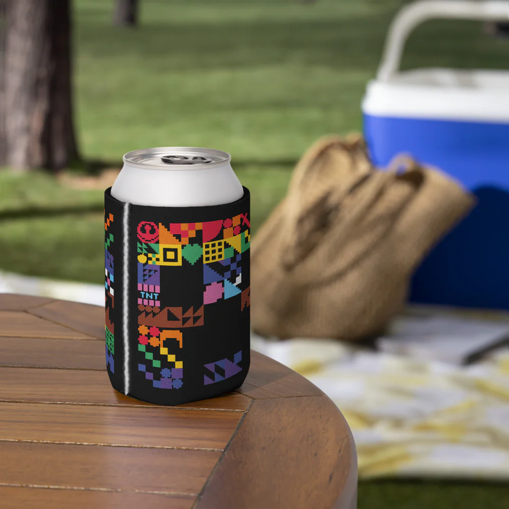 Minecraft Creeper Pride Can Cooler - Image 10