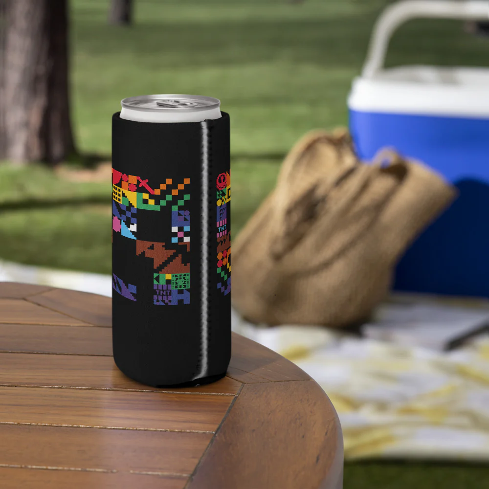 Minecraft Creeper Pride Can Cooler - Image 5