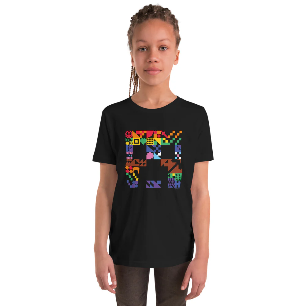 Minecraft Creeper Pride Kids T-Shirt - Image 2