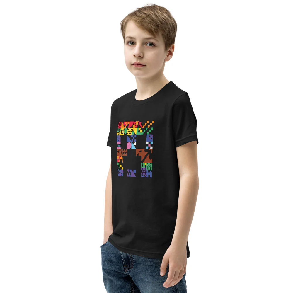 Minecraft Creeper Pride Kids T-Shirt - Image 3