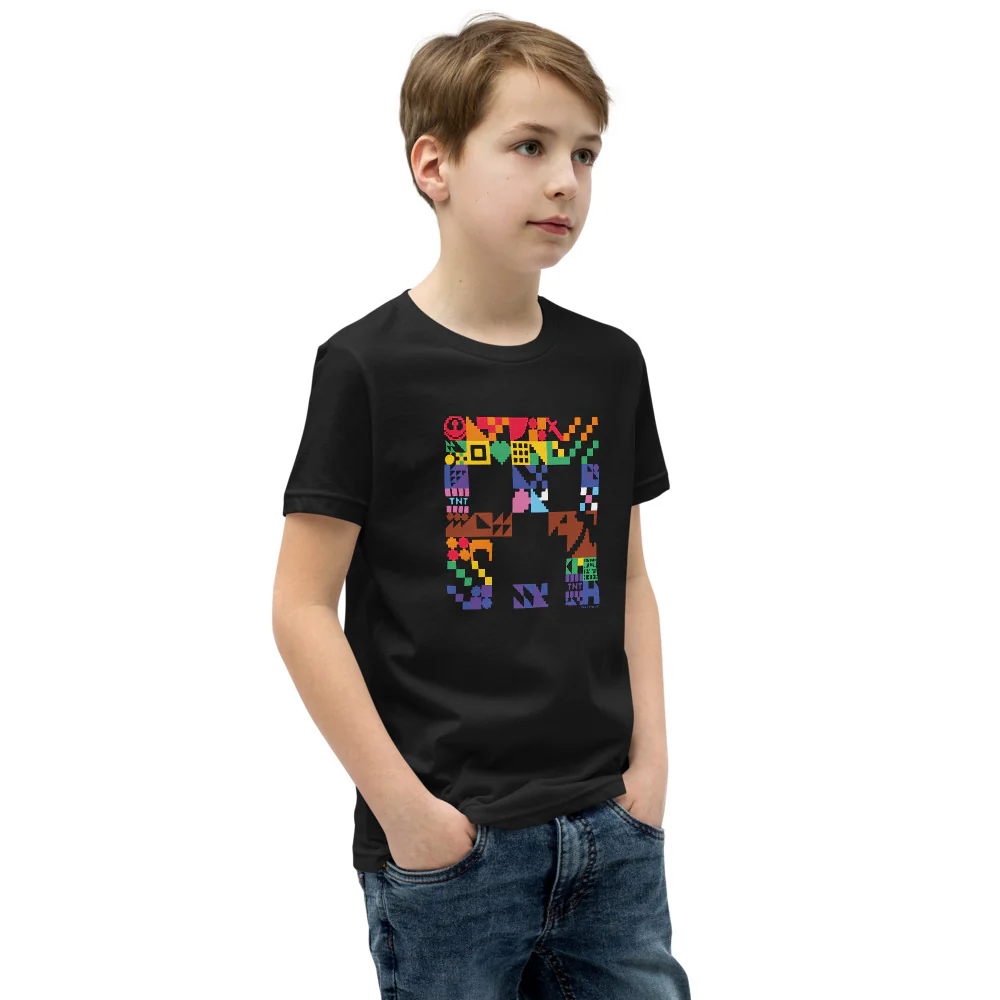 Minecraft Creeper Pride Kids T-Shirt - Image 4