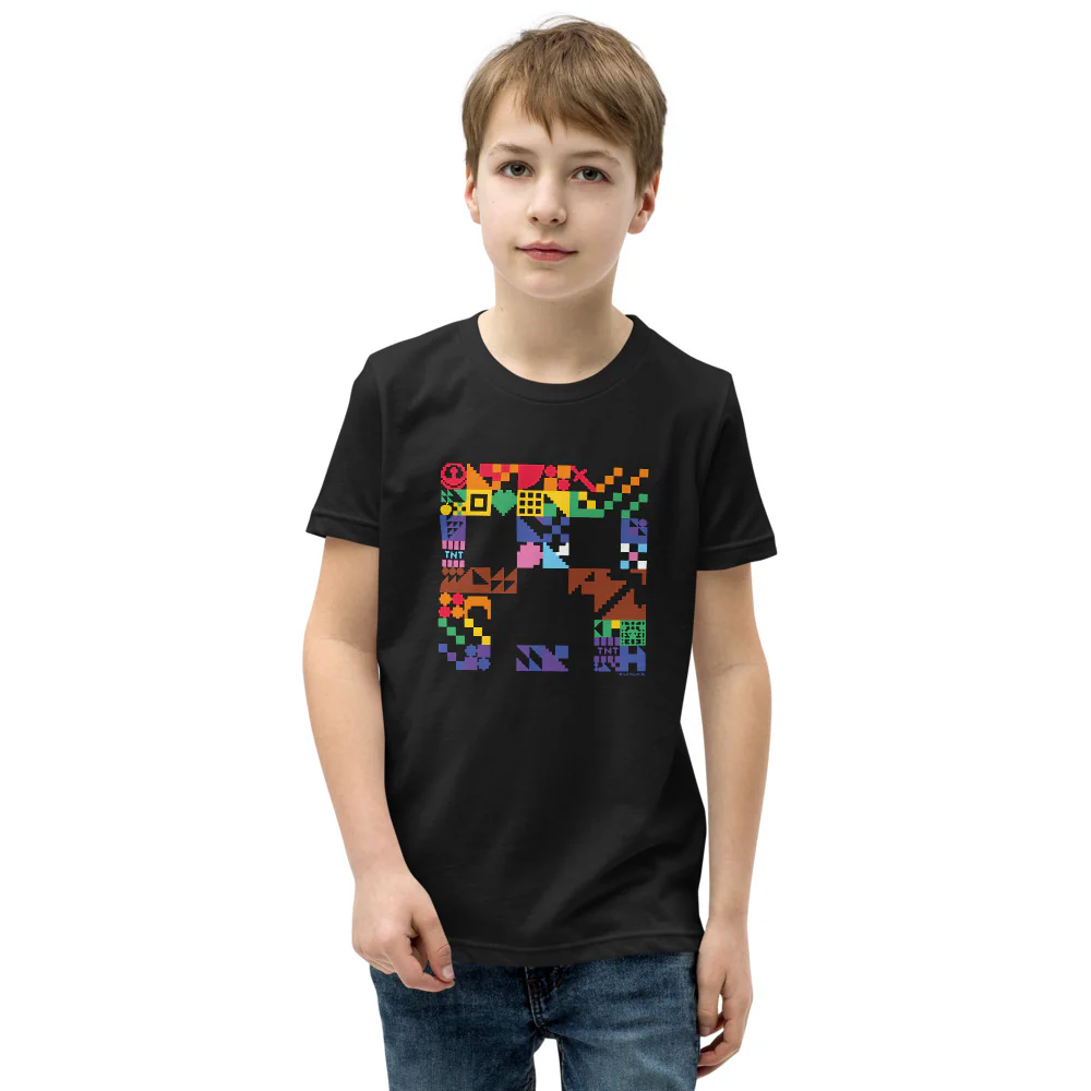 Minecraft Creeper Pride Kids T-Shirt - Image 5