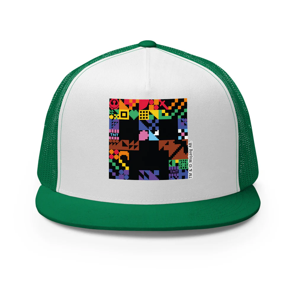 Minecraft Creeper Pride Trucker Hat - Image 14