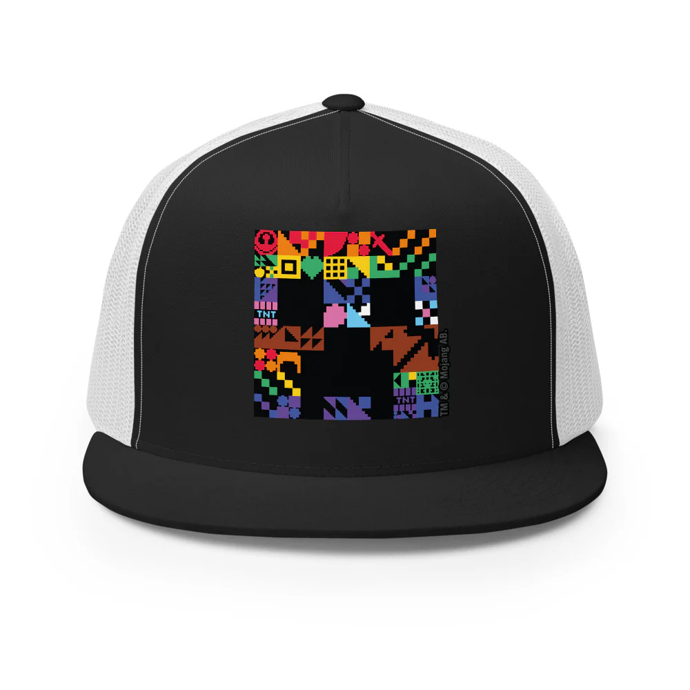 Minecraft Creeper Pride Trucker Hat - Image 7