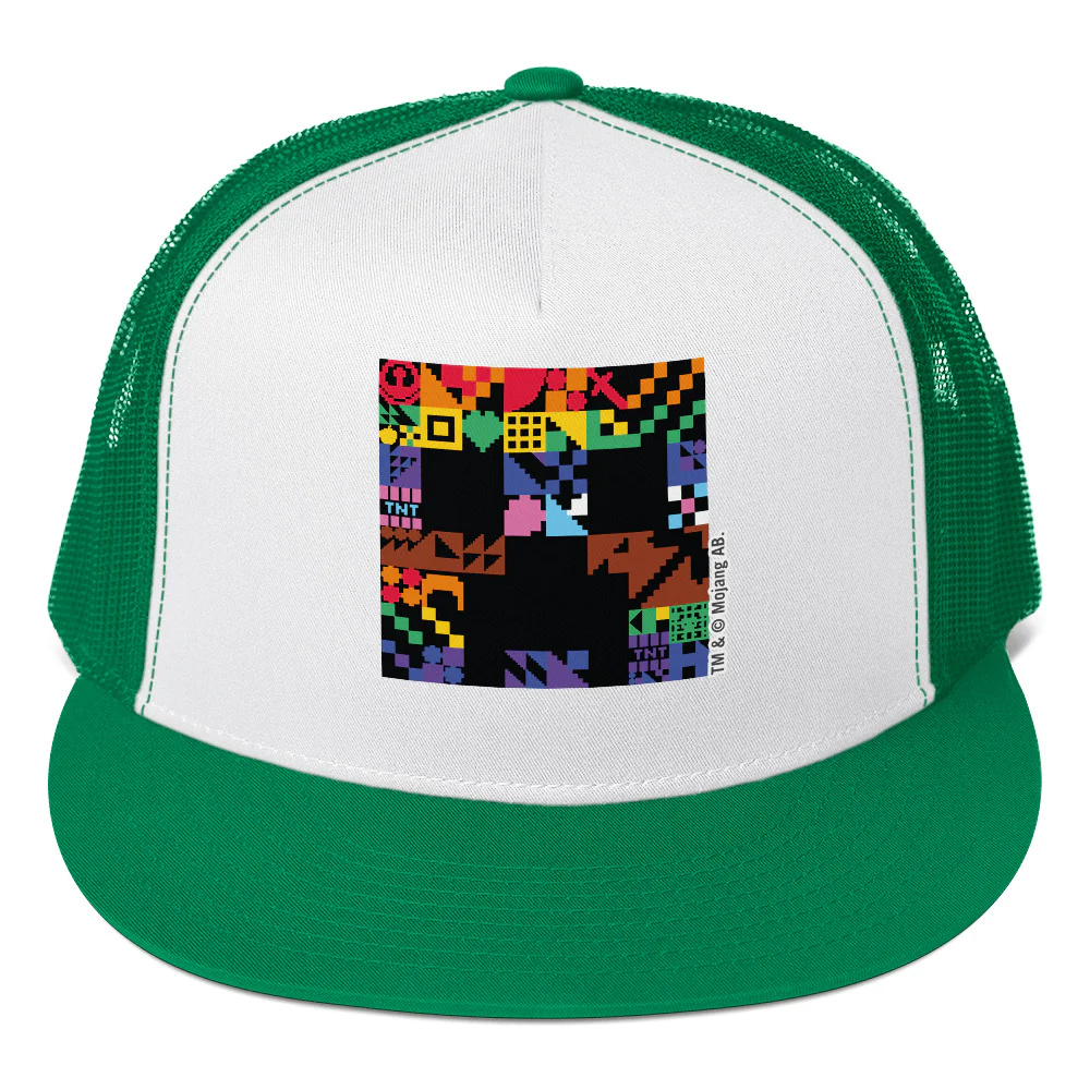 Minecraft Creeper Pride Trucker Hat - Image 8