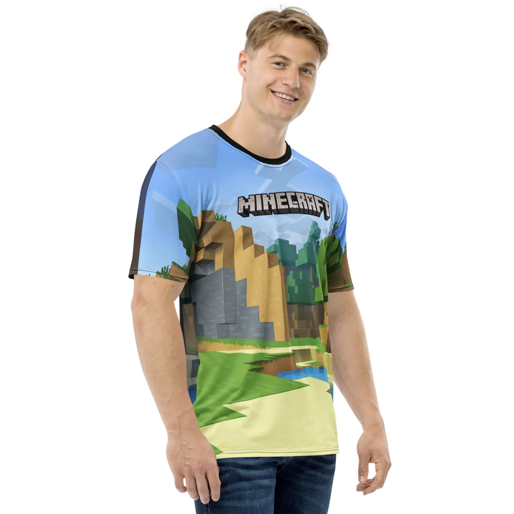 Minecraft Day to Night Unisex Short Sleeve T-Shirt - Image 5