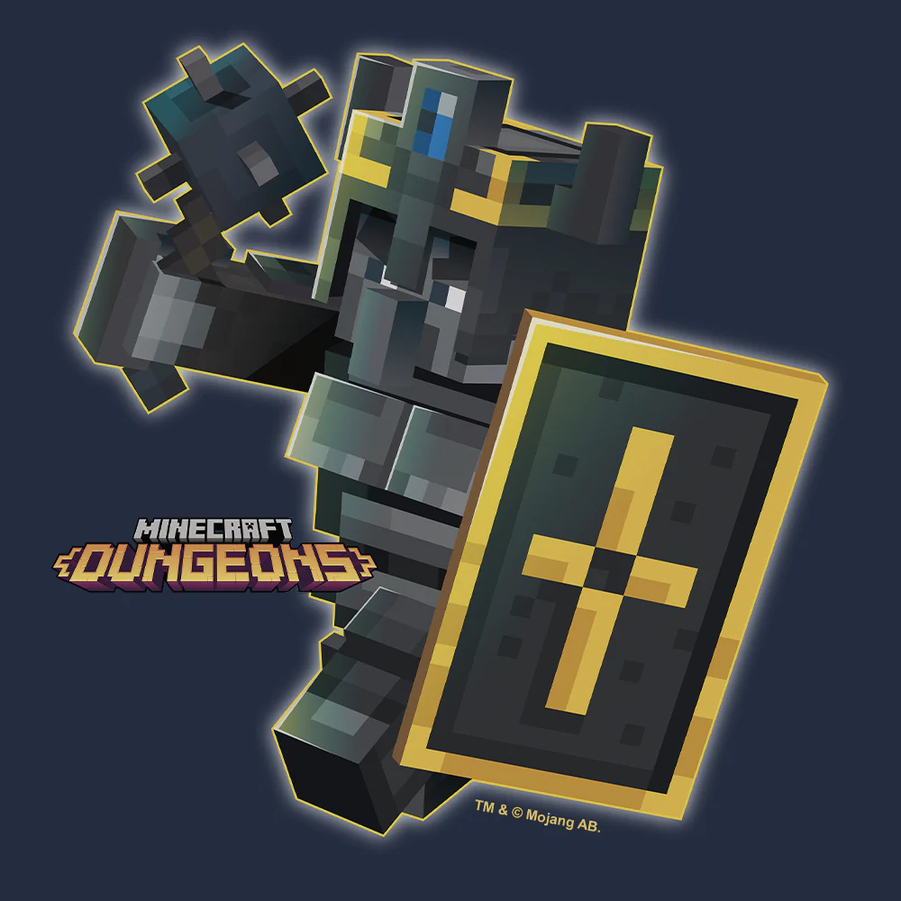 Minecraft Dungeons Logo Personalized Kids Short Sleeve T-Shirt - Image 3