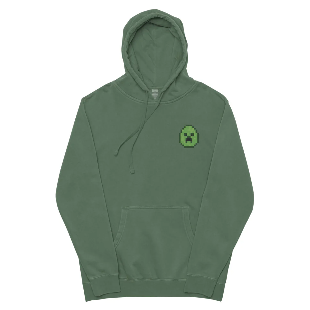 Minecraft Egg Embroidered Adult Hoodie
