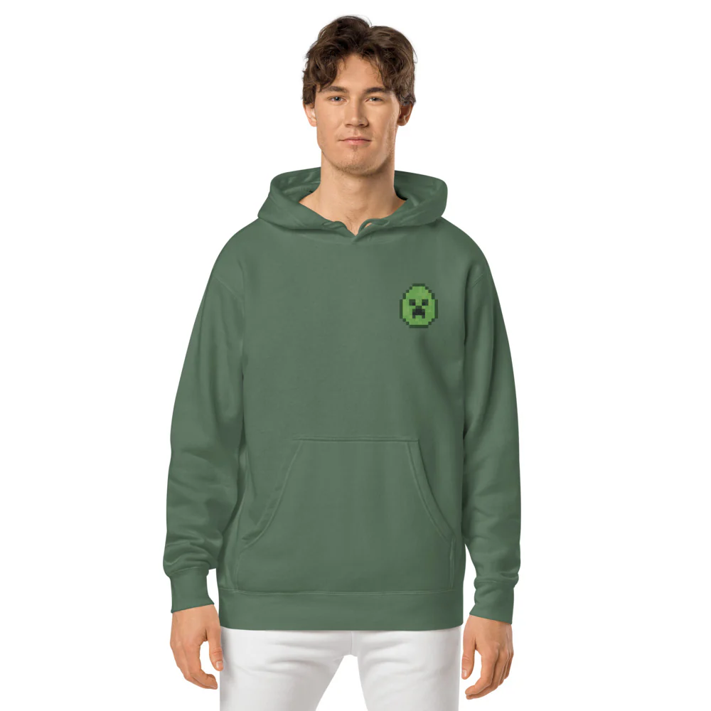 Minecraft Egg Embroidered Adult Hoodie - Image 5