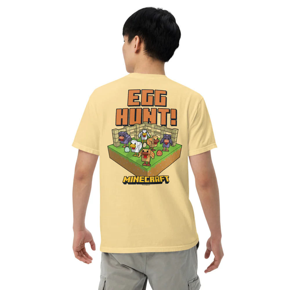 Minecraft Egg Hunt Comfort Colors Adult T-Shirt - Image 8