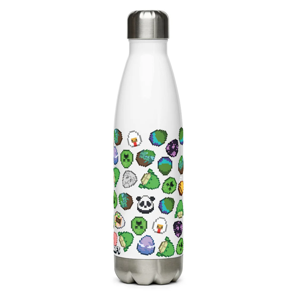 Minecraft Egg Pattern Stainless Steel Water Bottle - Image 2