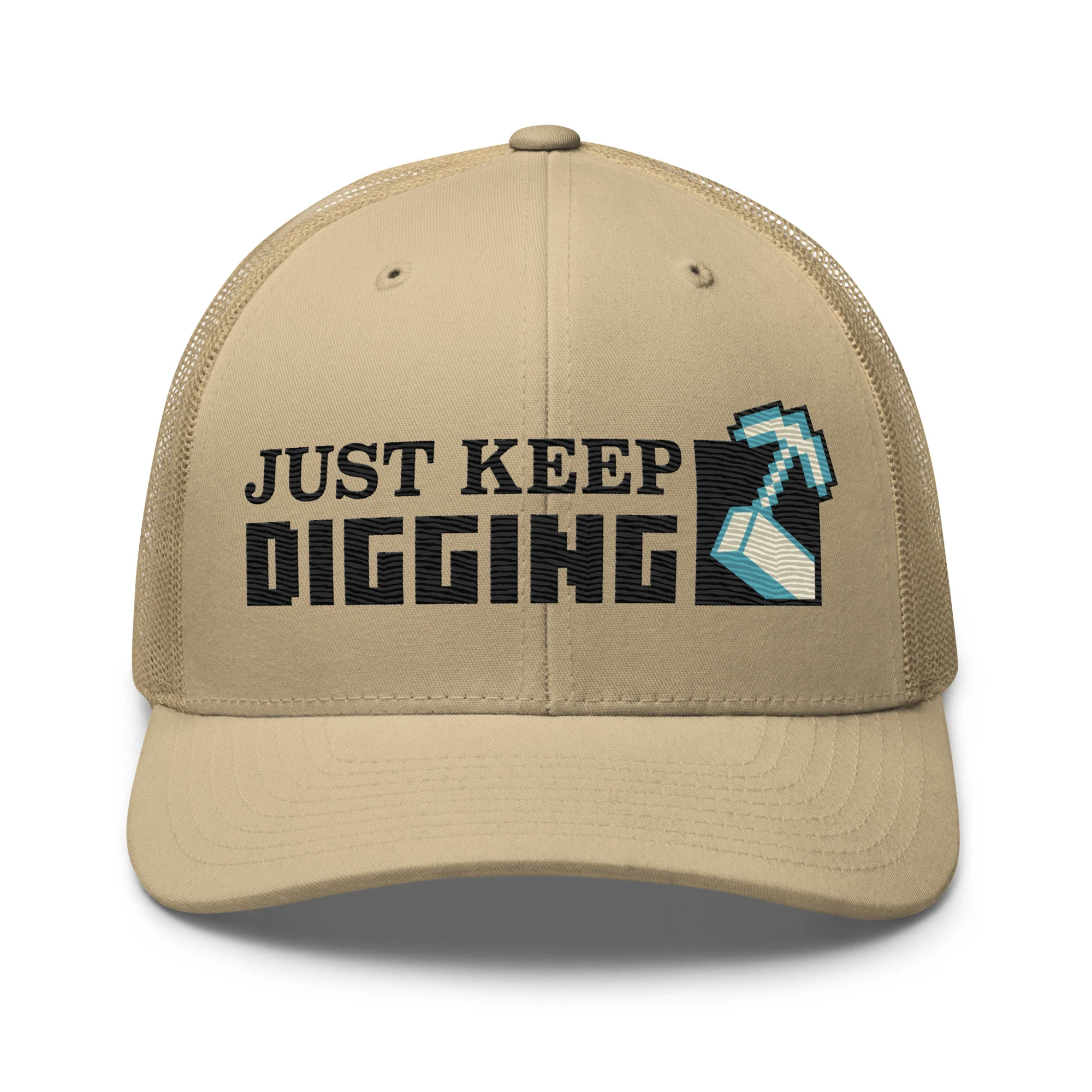 Minecraft Embroidered Trucker Hat Just Keep Digging - Image 5