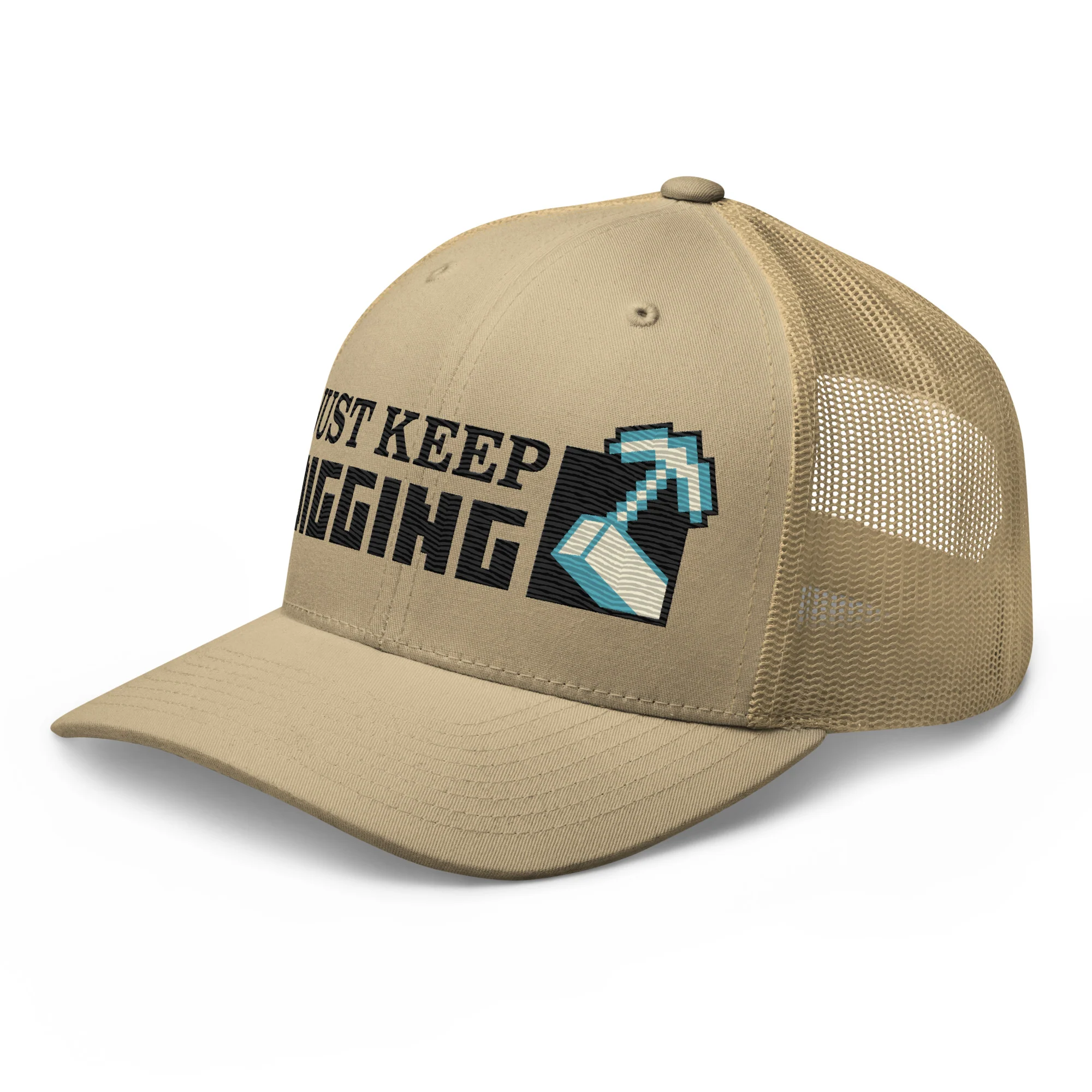 Minecraft Embroidered Trucker Hat Just Keep Digging - Image 6