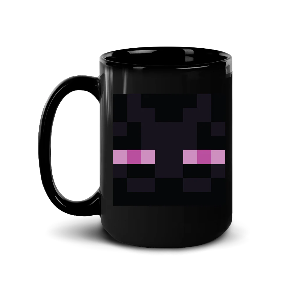 Minecraft Enderman Eyes Black Mug - Image 3