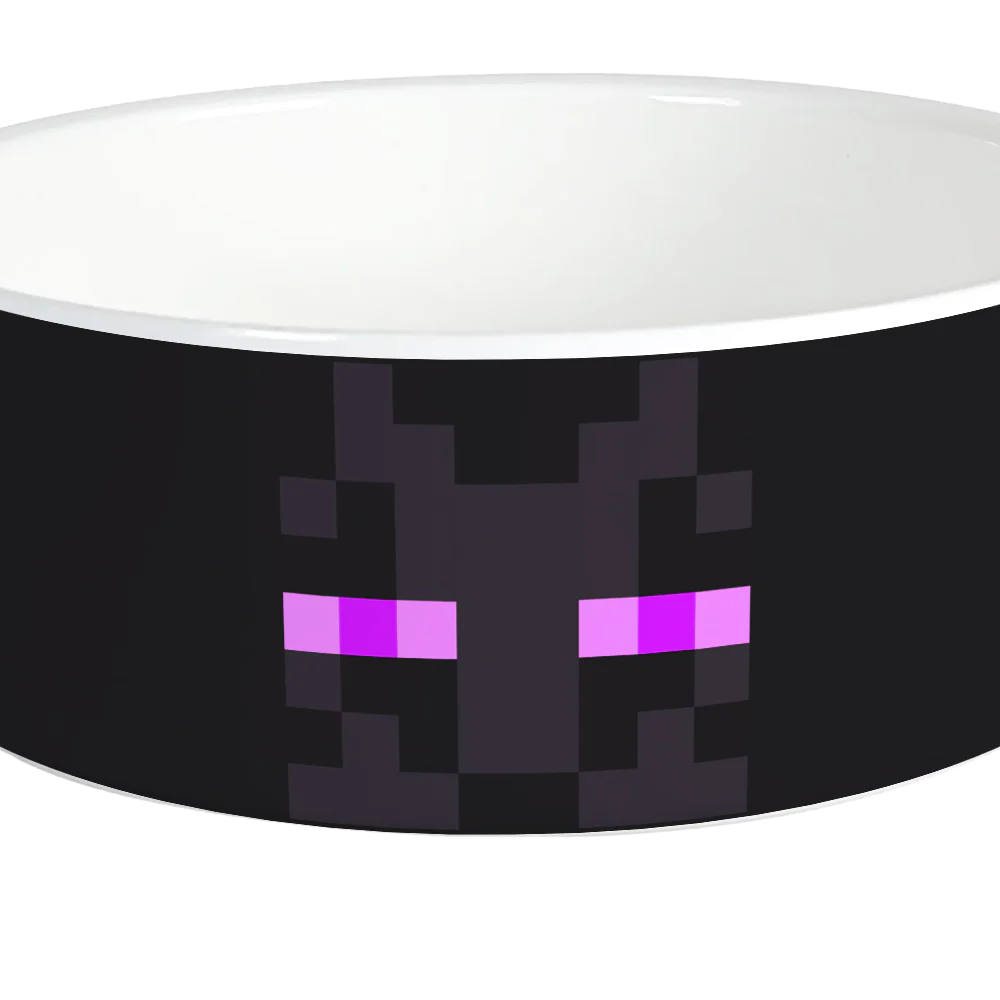 Minecraft Enderman Big Face Personalized Pet Bowl - Image 3