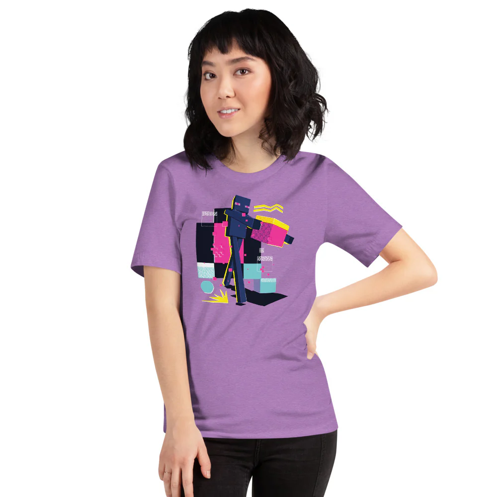 Minecraft Enderman Geo Pop Adult T-Shirt - Image 10