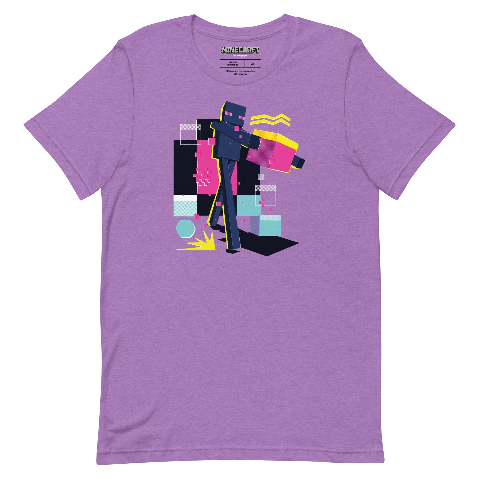 Minecraft Enderman Geo Pop Adult T-Shirt - Image 8