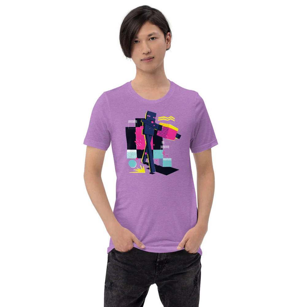 Minecraft Enderman Geo Pop Adult T-Shirt - Image 9