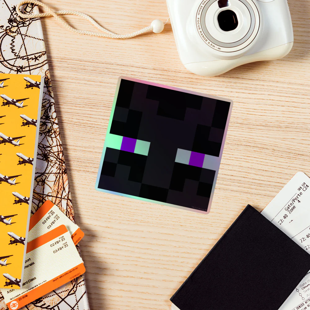 Minecraft Enderman Holographic Sticker - Image 15
