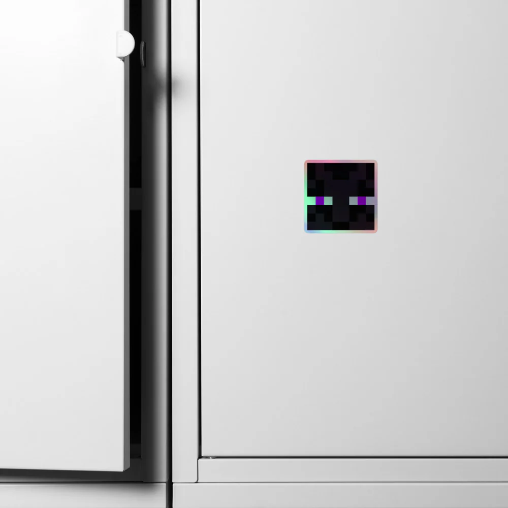 Minecraft Enderman Holographic Sticker - Image 3
